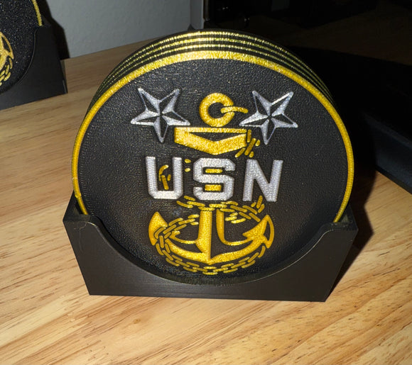 Chief Coasters with holder